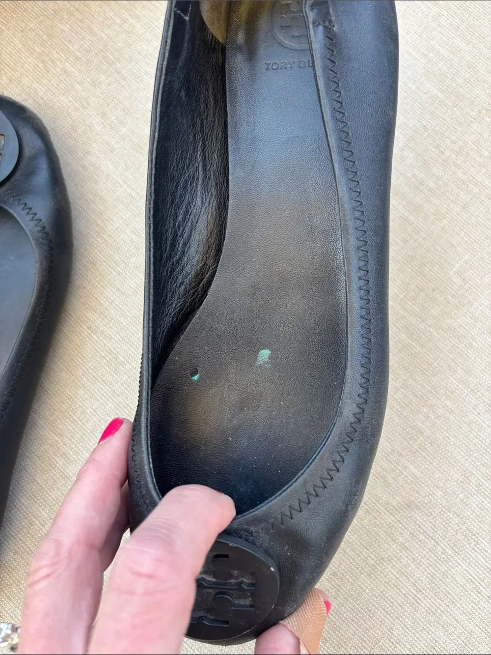 Tory Burch black leather